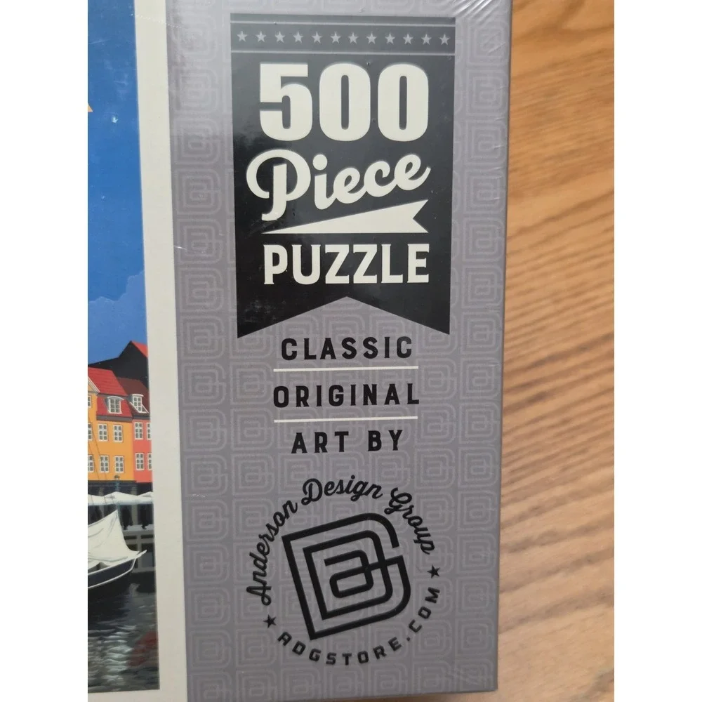 Copenhagen Denmark 500 Piece Puzzle MyPuzzle Anderson Design USA New Sealed